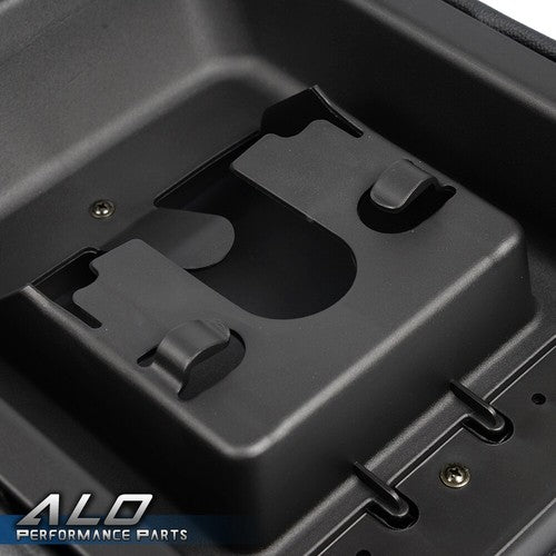 Solid Spare Center Console Arm Rest Lid Cover Pad Leather Fit For 2004-2008 Ford F-150 Black