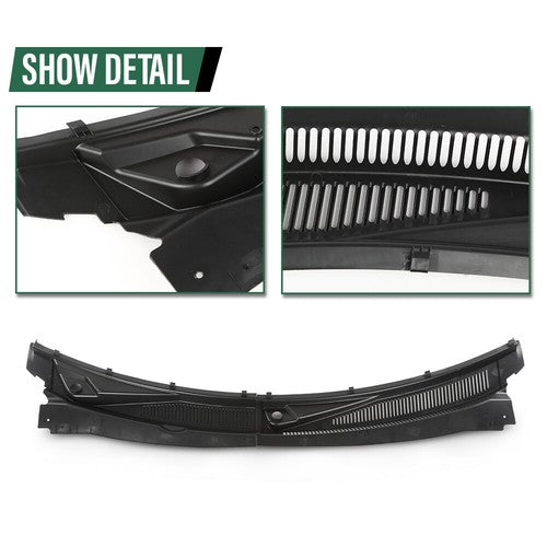 Solid Spare Fit For 2006-2010 Jeep Grand Cherokee Windshield Window Wiper Cowl Cover Panel