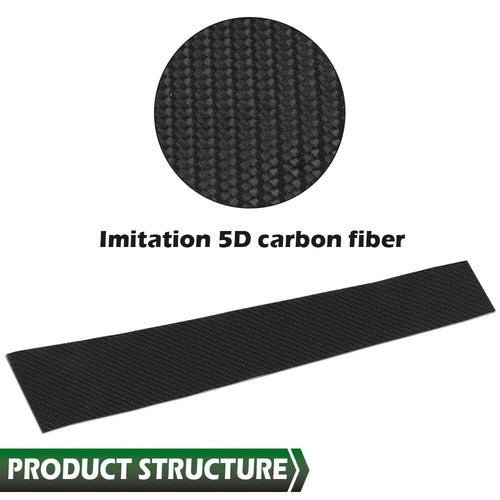 Solid Spare Fit For 2006-2011 BMW 3-Series E90 Door Trim Cover 6PC Carbon Look Pillar Posts