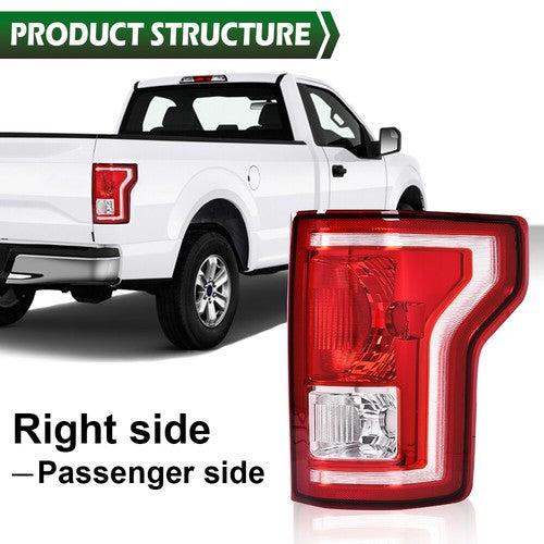 Solid Spare Rear Tail Light Brake Lamp Right Passenger Side Fit For 2015-2017 Ford F-150