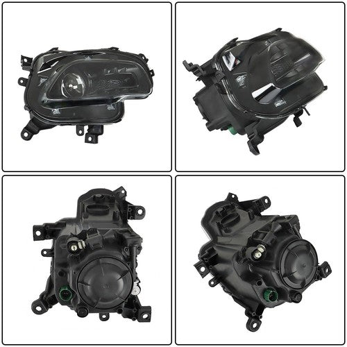Solid Spare Fit For Jeep Cherokee 2014-2018 Headlight Projector Right/RH Halogen Replacement