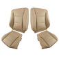 Solid Spare Leather Front Driver & Passenger Covers Tan Suit For 98-07 Toyota Land Cruiser