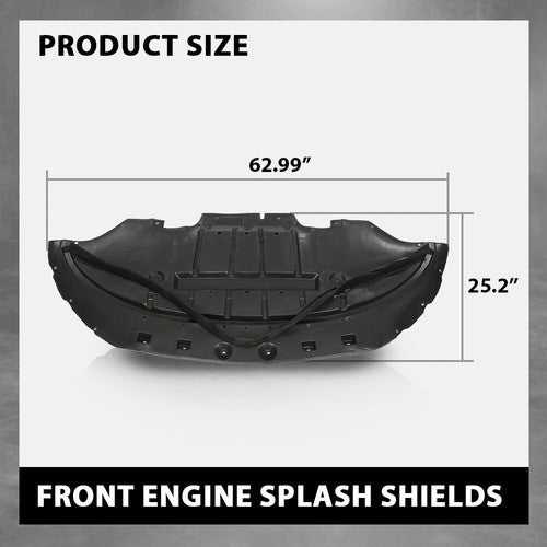 Solid Spare Fit For Ford Mustang 2015 2016 2017 Under Engine Splash Shield Radiator Cover