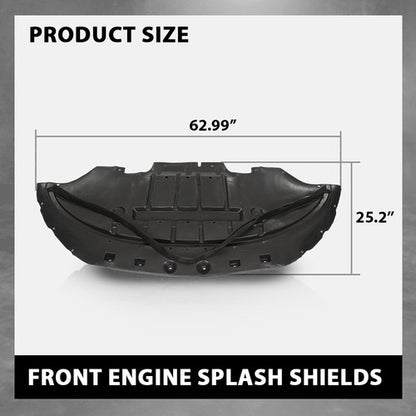 Solid Spare Fit For Ford Mustang 2015 2016 2017 Under Engine Splash Shield Radiator Cover