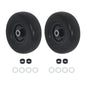Solid Spare (2-Pack) 9X3.50-4 Flat Free Lawnmower Solid Tire and Wheel Assemblie