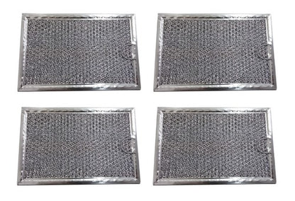 Solid Spare (4-PACK) Grease Filter for GE WB06X10802 5-7/8" X 7-7/8" X 3/32"
