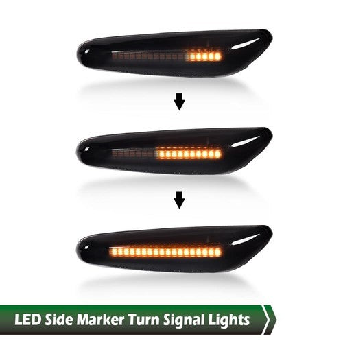 Solid Spare LED Side Marker Light Sequential Turn Signal Fit For BMW X1 X3 325i 328i 335i