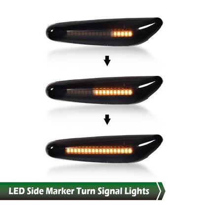 Solid Spare LED Side Marker Light Sequential Turn Signal Fit For BMW X1 X3 325i 328i 335i