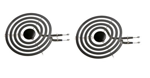 Solid Spare (2) 6" Surface Burner Range Element for GE WB30K5034 WB30X254