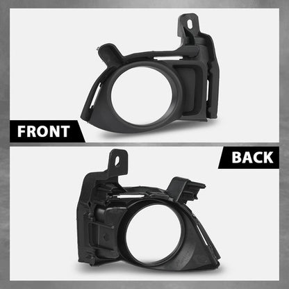 Solid Spare Fit For 2014 2015 2016 Toyota Highlander Front Bumper Fog Light Bezel Lamp Trim