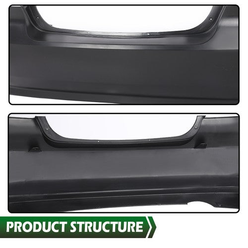 Solid Spare Fit For 2007-2011 Chevrolet Aveo Sedan Rear Bumper Cover Fascia New