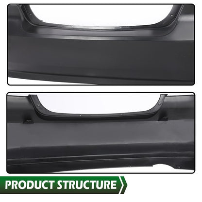 Solid Spare Fit For 2007-2011 Chevrolet Aveo Sedan Rear Bumper Cover Fascia New