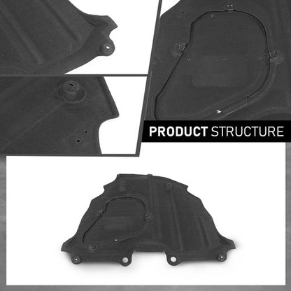 Solid Spare Fit For 2021-2022 Toyota Sienna Rear Engine Splash Shield Under Cover TO1228283
