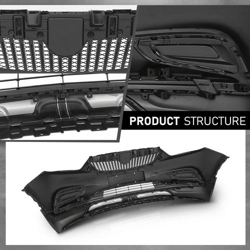Solid Spare Front Bumper Cover Grille Kit Fit For 2017 2018 2019 2020 2021 2022 Buick Encore