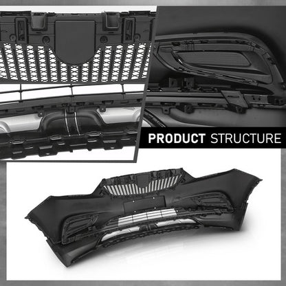 Solid Spare Front Bumper Cover Grille Kit Fit For 2017 2018 2019 2020 2021 2022 Buick Encore