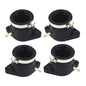 Solid Spare 4 Pcs Carburetor Intake Manifold Boot Joint Carb Holder For1982 83 Yamaha XJ650