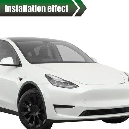 Solid Spare Fit For 16-21 Tesla Model X Front Left & Right Fender Flare Wheel Arch Molding