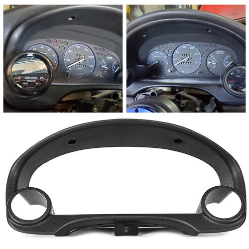 Solid Spare Dual Gauge Cluster Pod Meter Bezel 52mm for 1996-00 97 98 99 Honda Civic EK EM1