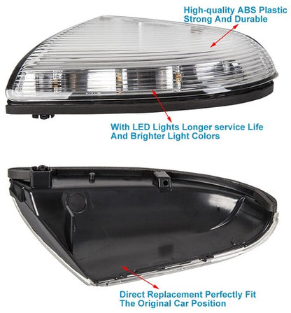 Solid Spare For Dodge Ram 1500 2500 2009-14 10 Passenger Mirror Turn Signal Light 68064948AA