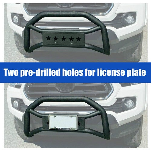 Solid Spare Front Bumper Grille Guard Bull Bar Push For Toyota Tacoma 2005-2015 2016-2023