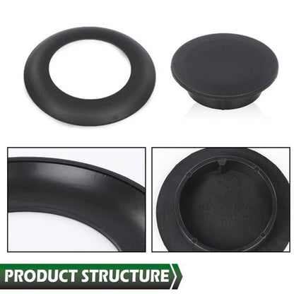 Solid Spare Fit For 11-23 Super Duty Ford 5th Wheel Hitch Puck Cover Plug Trim Ring Kit New