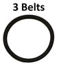 Solid Spare 3 Round Heavy Duty Vacuum Belts for Hoover Convertible H49258