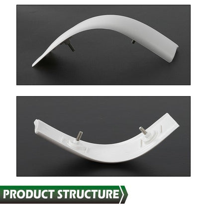 Solid Spare Cab Corner Roof Molding White Fit For 99-07 Super Duty Regular & Crew Cab LH RH