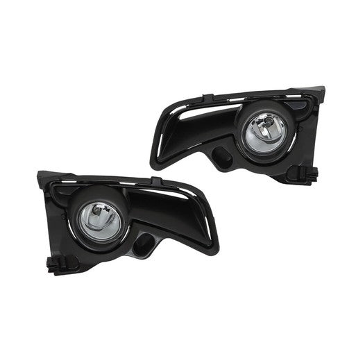 Solid Spare For Toyota Highlander 2018-2019 Front Bumper Fog Lights Pair LH&RH+Upper Grille