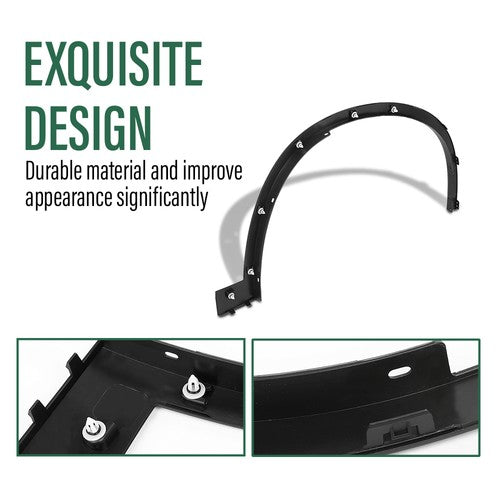 Solid Spare Front Left+Right Fender Flare Wheel Arch Molding Fit For 2016-2022 BMW X1