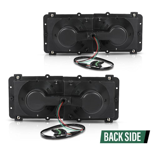Solid Spare Headlight Housing Base Fit For 89-03 Freightliner FLD 112 120 Left+Right