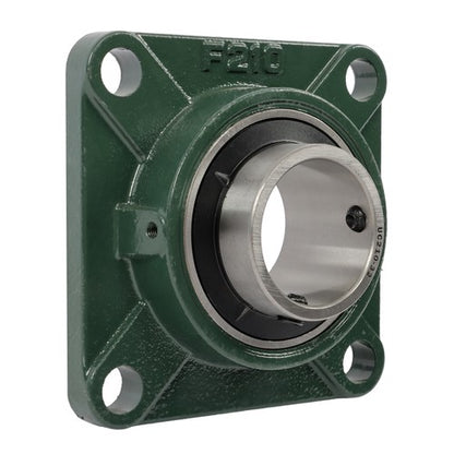 Solid Spare 2PCS UCF210-32 with seat bearing 2" hole 4 Bolt Solid Base Self-Aligning