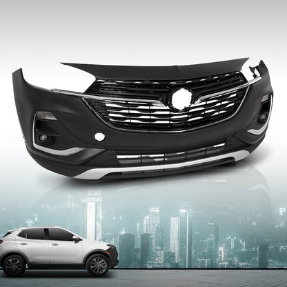 Solid Spare Front Bumper Cover Grille Assembly Kit Fit For Buick Encore GX 2020-2023