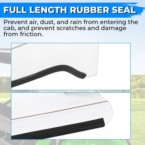 Solid Spare Plastic Clear Full Size Front Windshield Fit Polaris Ranger XP 500 800 2009-2024