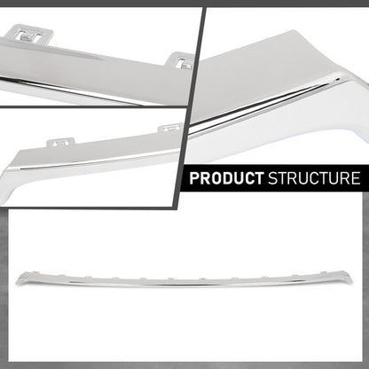 Solid Spare Front Lower Bumper Grille Molding Trim Fit For 2017-2020 Lincoln MKZ HP5Z8419AB
