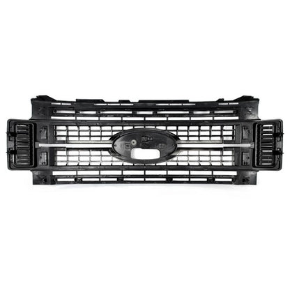 Platinum Front Upper Grille Gloss Black For Ford F250 F350 Super Duty 2017-2019