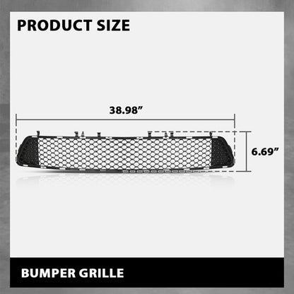 Solid Spare Fit For 10-13 Mercedes-Benz E300/E350/E550 Front Bumper Lower Honeycomb Grille