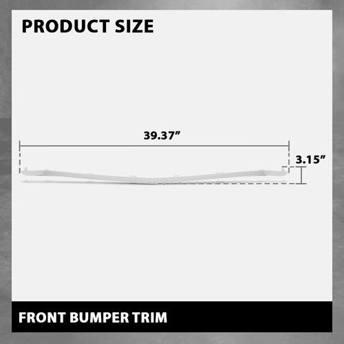 Solid Spare Front Bumper Lower Trim Silver Fit For 2015-2018 Mercedes Benz C300 2058853123