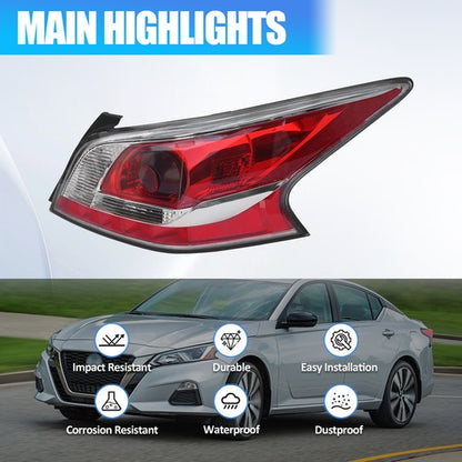 Pair Tail Lights Brake Lamp LH RH For 2013 2014 2015 Nissan Altima Sedan 4Dr