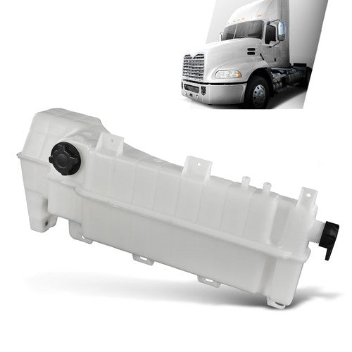 Solid Spare Coolant Reservoir Expansion Tank w/ Cap Fit For 2008 - 2018 Volvo Mack Truck