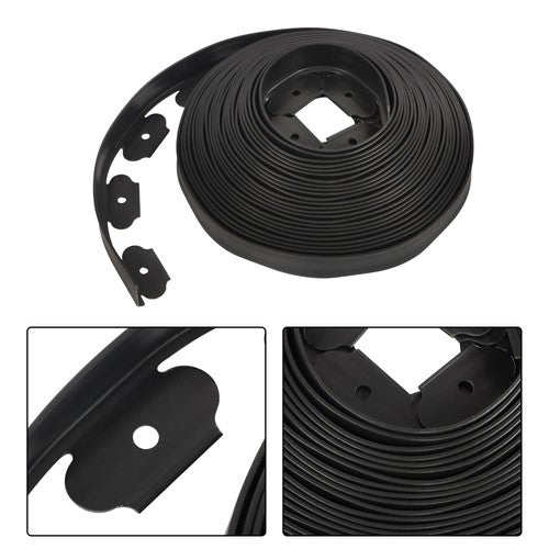 Solid Spare L-shaped Landscape Edging Border Kit No-Dig Garden Edge Lawn Border 1.5" 60 FT