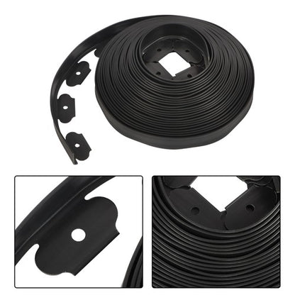 Solid Spare L-shaped Landscape Edging Border Kit No-Dig Garden Edge Lawn Border 1.5" 60 FT