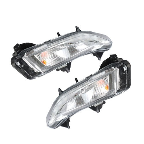 Solid Spare For Chevy Malibu 2019-2022 Bumper Turn Signal Lights W/LED DRL Fog Lamps RH&LH