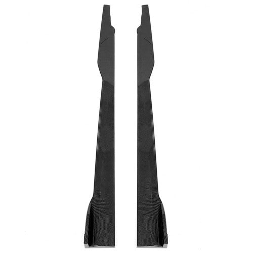 Solid Spare For Dodge Charger SRT RT 2015-2023 Carbon Fiber Look Side Skirt Rocker Panels
