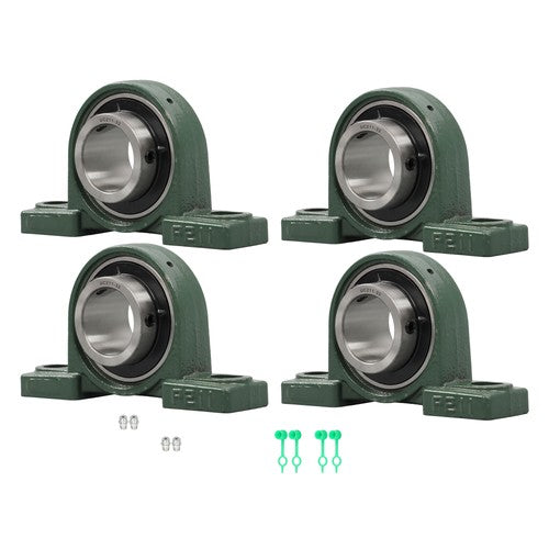 Solid Spare Cast Iron 4* UCP210-32 Pillow Block Mounted Bearing 2" Bore Self-Aligning
