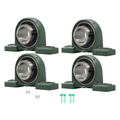 Solid Spare Cast Iron 4* UCP210-32 Pillow Block Mounted Bearing 2" Bore Self-Aligning