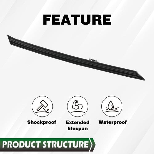 Solid Spare Fit For 2019-2023 Toyota RAV4 Front Bumper Insert Upper Grille Trim Molding Left