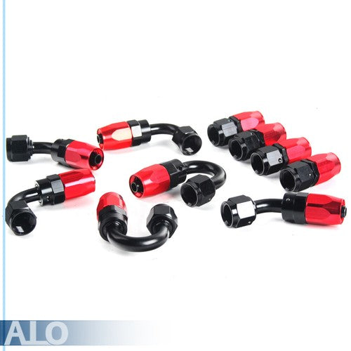Solid Spare New 5M 6AN Black Nylon Braided Oil Fuel Hose Line & Adapter End Fittings
