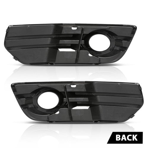 Solid Spare Fit For 2009-2012 Audi Q5 Front Bumper Fog Light Bezel Lamp Trim Left+Right