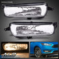 Solid Spare Pair Left&Right Fog Light Driving Light Lamp w/Bulb Fit For 2015-2017 Ford Focus