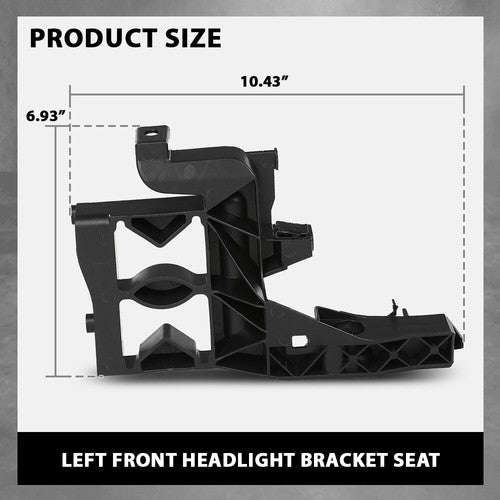 Solid Spare Headlight Bracket Left Side Fit For 2011-2018 Audi A7 Sportback RS7 4G8805607